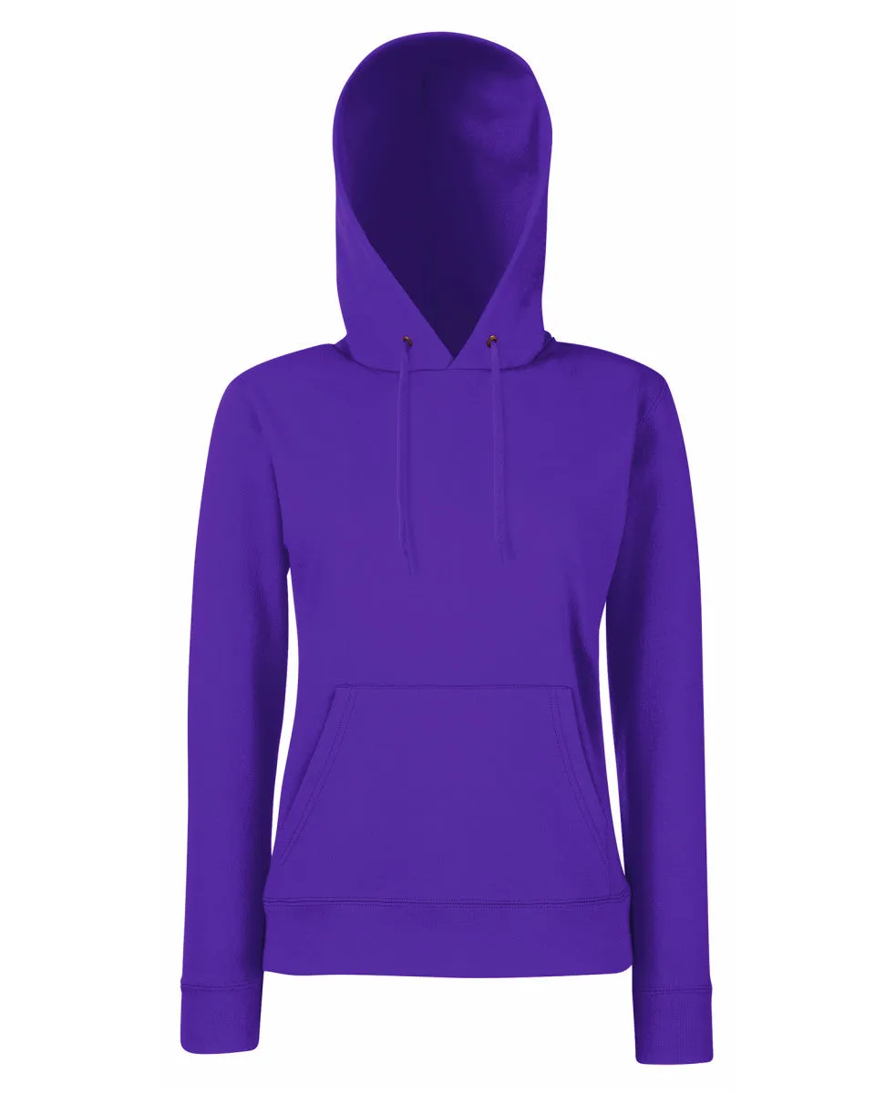 62038 Fruit Of The Loom Lady-Fit Classic Hooded Sweat