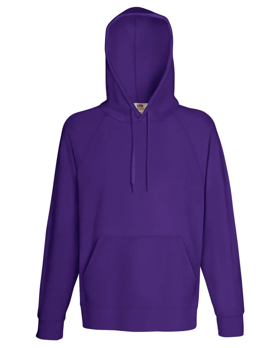 62140 Fruit Of The Loom Men's Lightweight Hooded Sweat