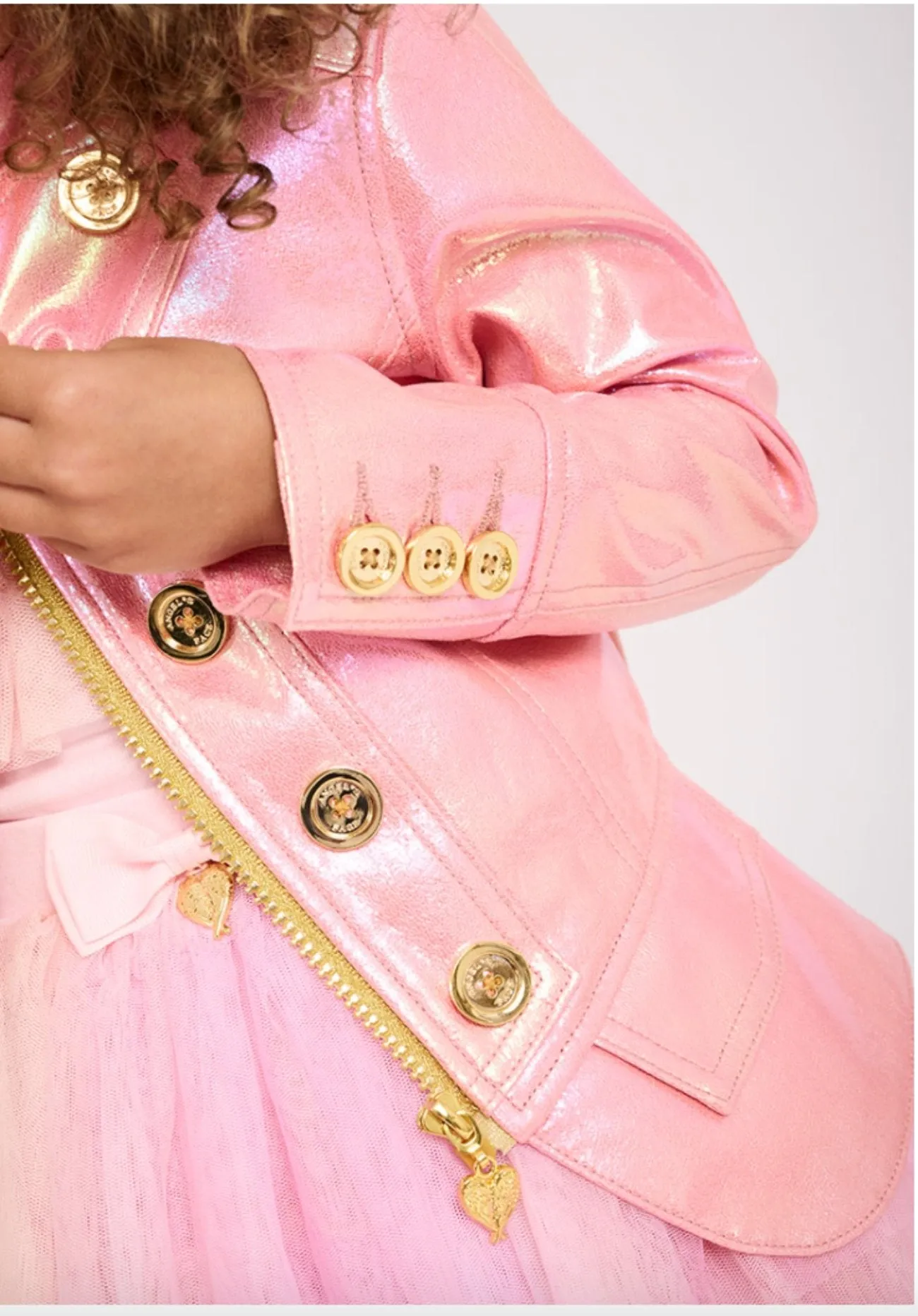 Angel's Face Girls Leanne Pink Iridescent Jacket