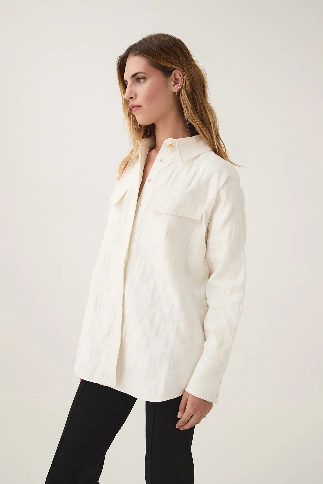 Ashlar Quilted Shirt Jacket