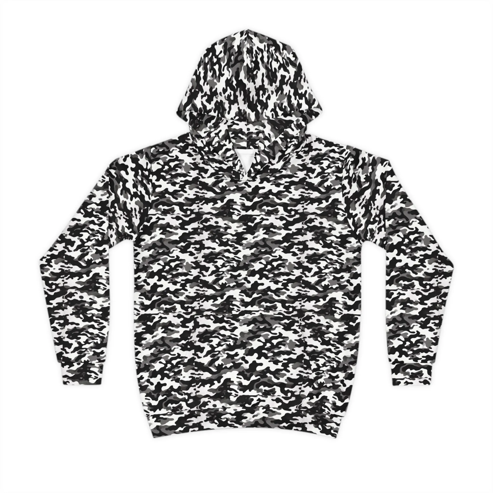 B&W Camo Children's Hoodie (AOP)