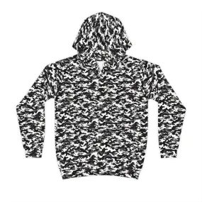 B&W Camo Children's Hoodie (AOP)