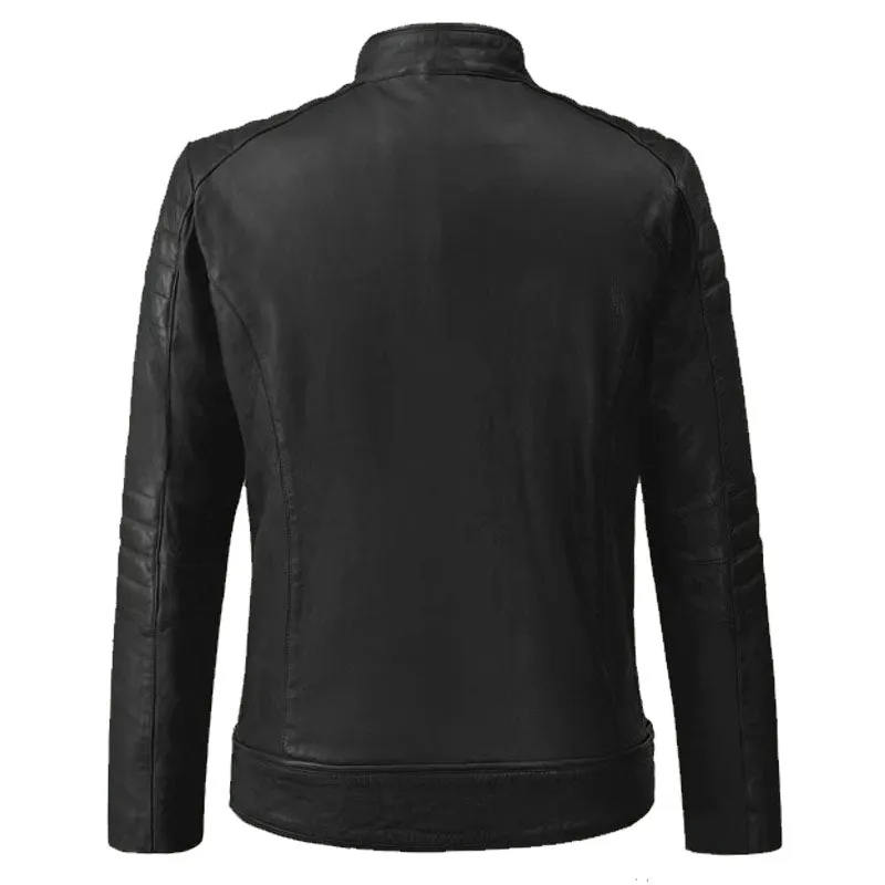 Best Genuine Firefly Moto Black Leather Motorcycle Boys Jacket