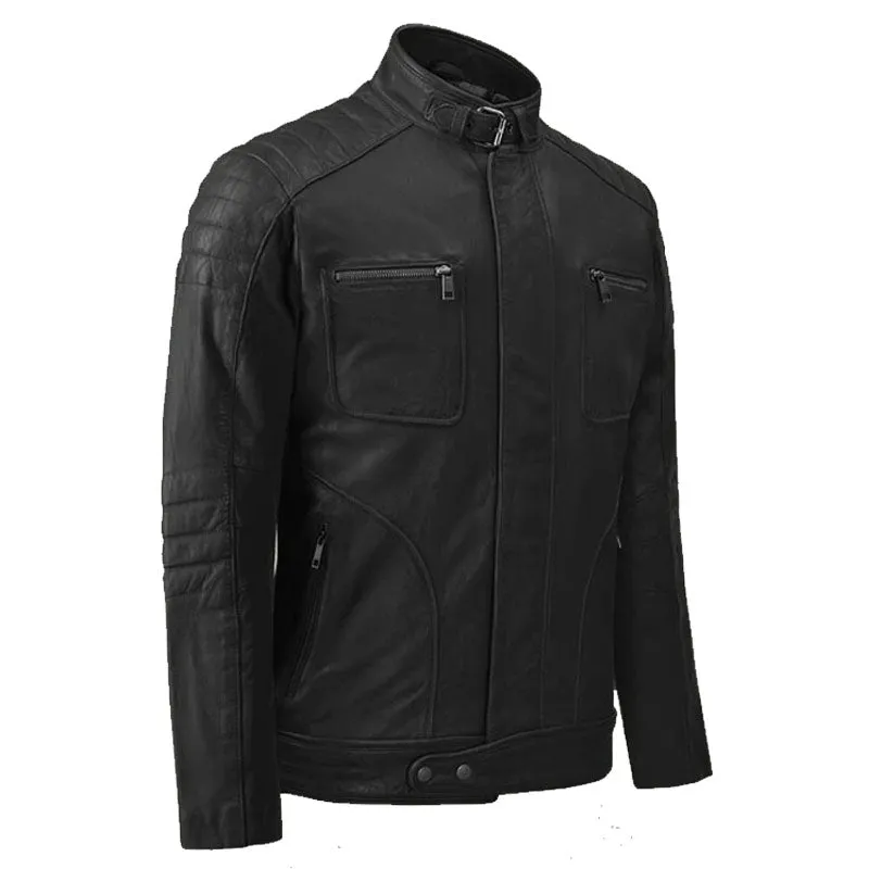 Best Genuine Firefly Moto Black Leather Motorcycle Boys Jacket