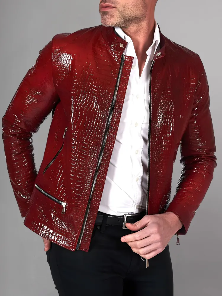 Black Motorcycle Brando Mens Leather Jacket