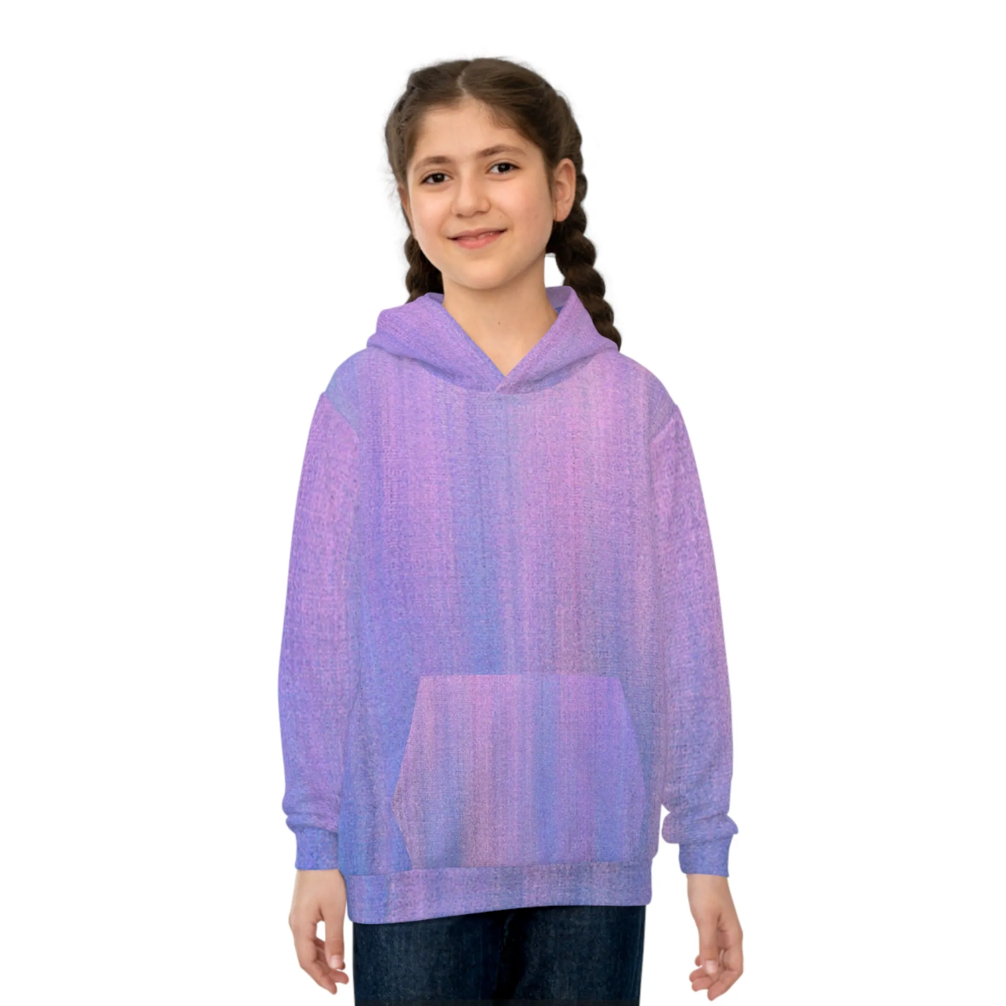 Blue & Purple Metalic - Inovax Children's Hoodie