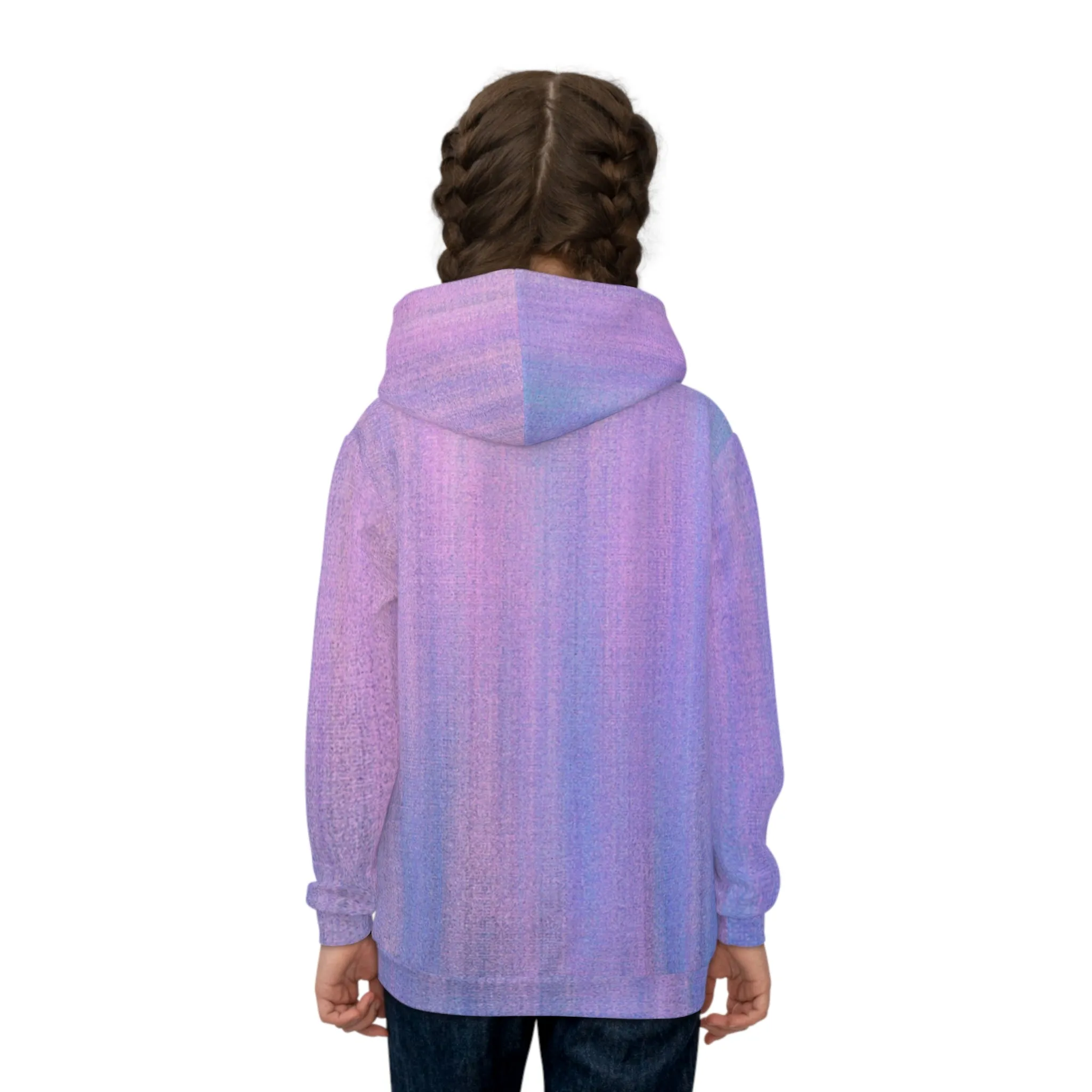 Blue & Purple Metalic - Inovax Children's Hoodie