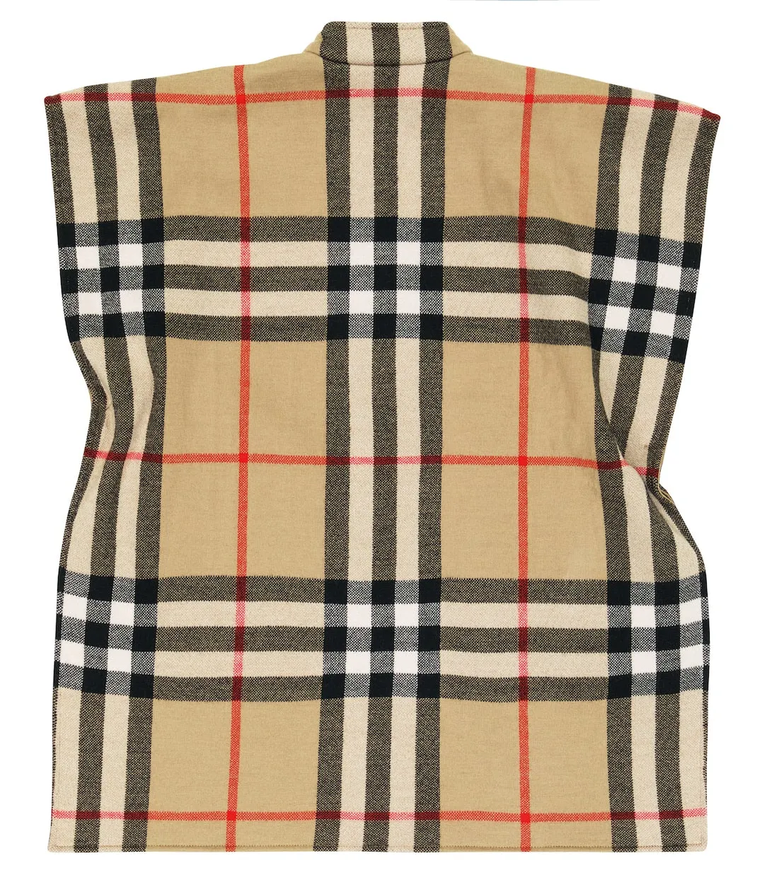 Burberry Kids vintage check reversible wool vest, beige