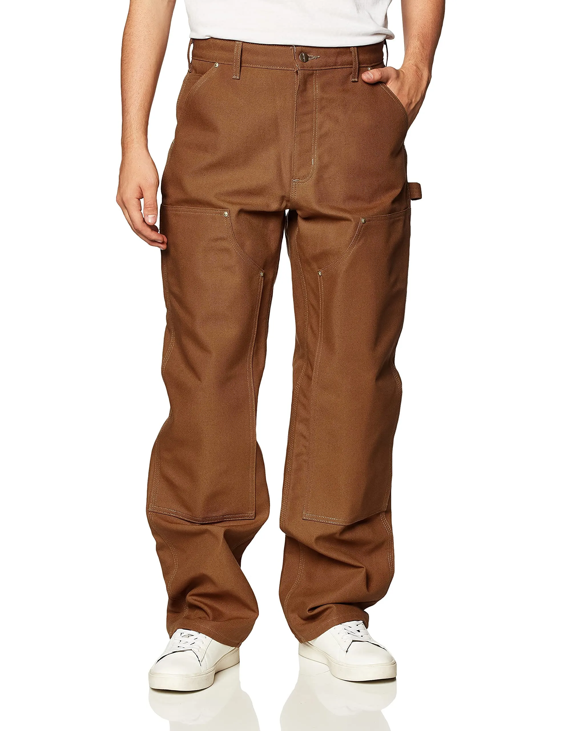 Carhartt B01 Men's Loose Fit Firm Duck Double-Front Utility Work Pant