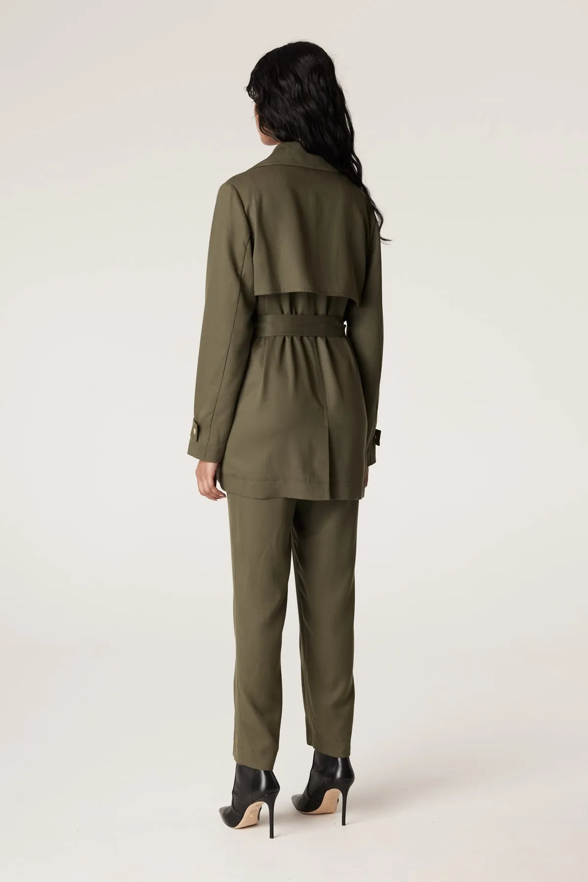 Carmen Tencel Trench - Khaki