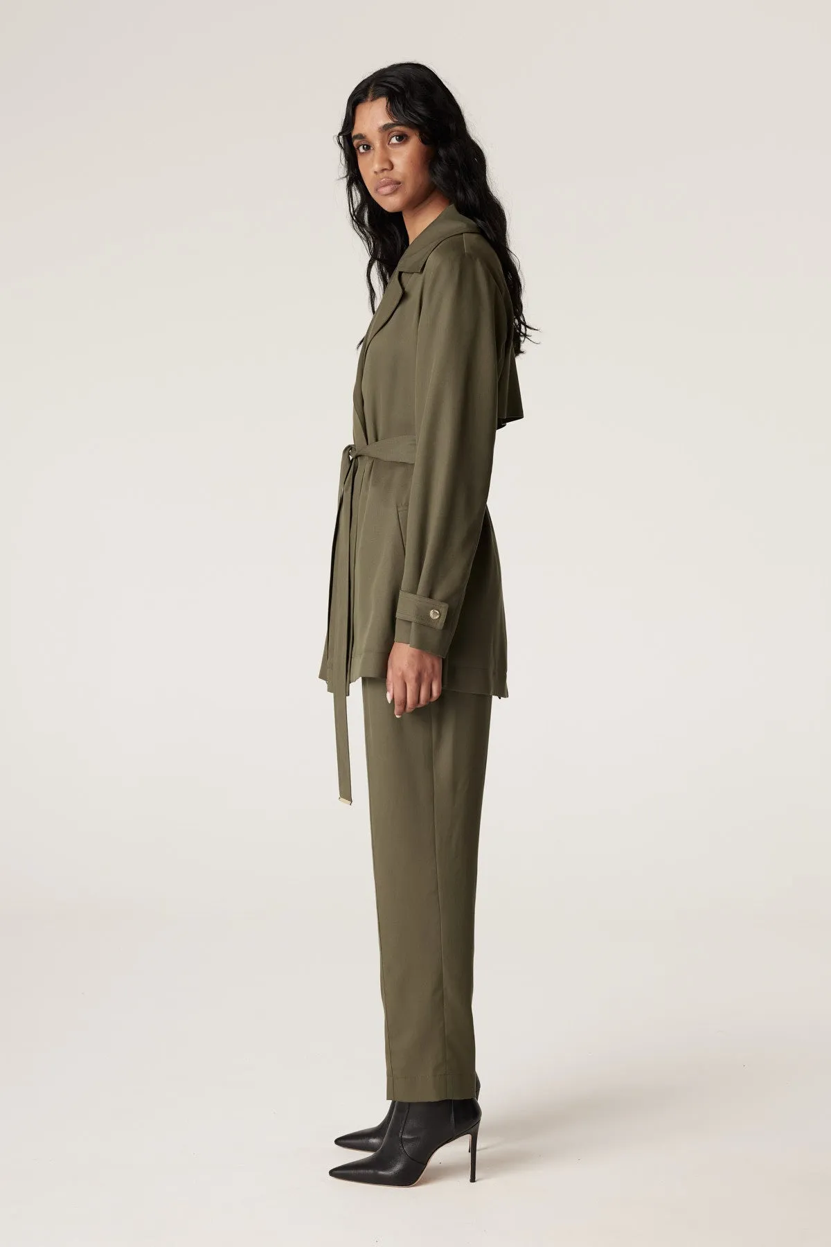 Carmen Tencel Trench - Khaki