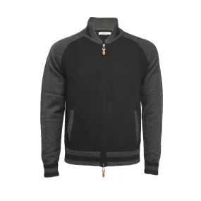 Cashmere Bomber Jacket in Herringbone stitch Varau