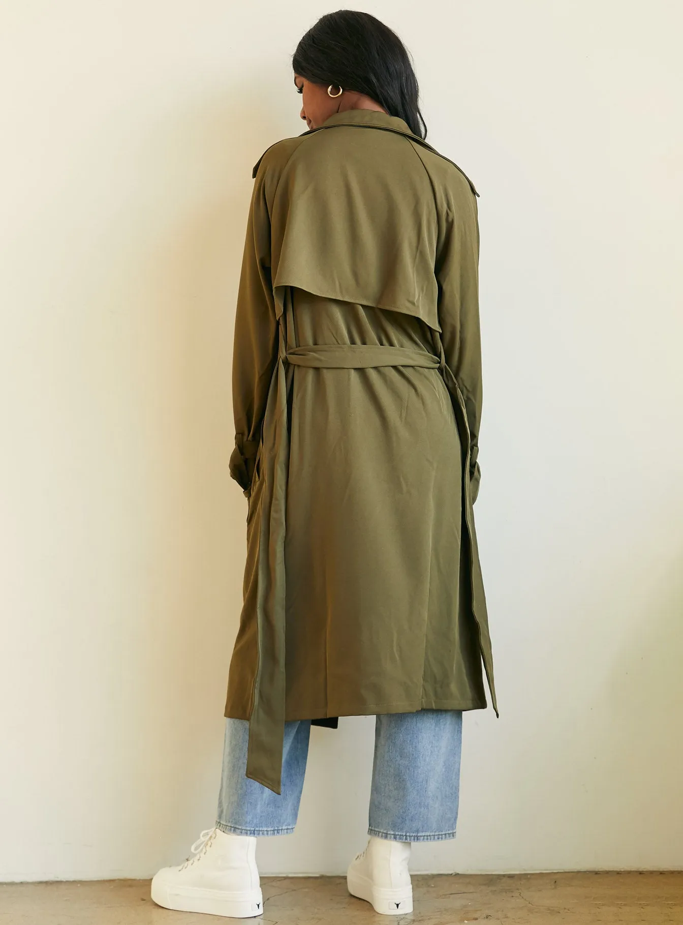 Cassie Trench Coat Green