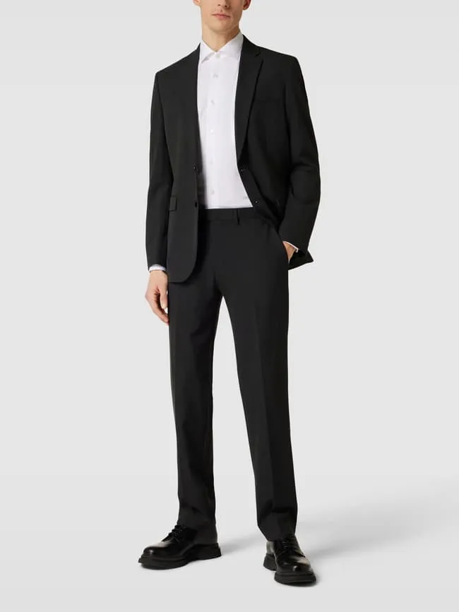 Christian Berg two-button jacket with lapel collar, anthracite