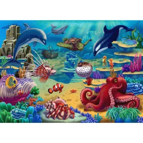 Colorful Underwater World Panel 45x60"