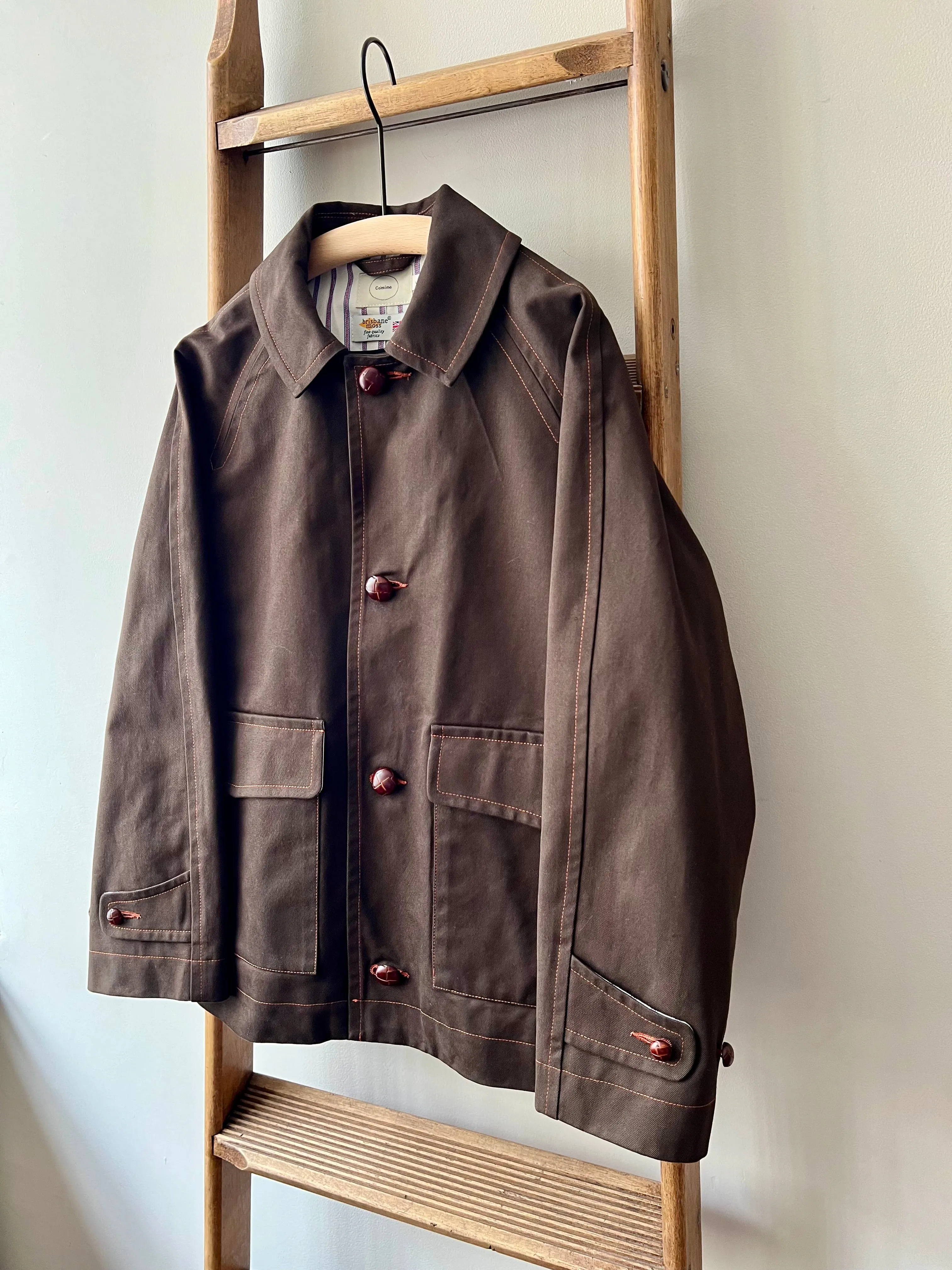 Cotton Twill Field Jacket / Brown