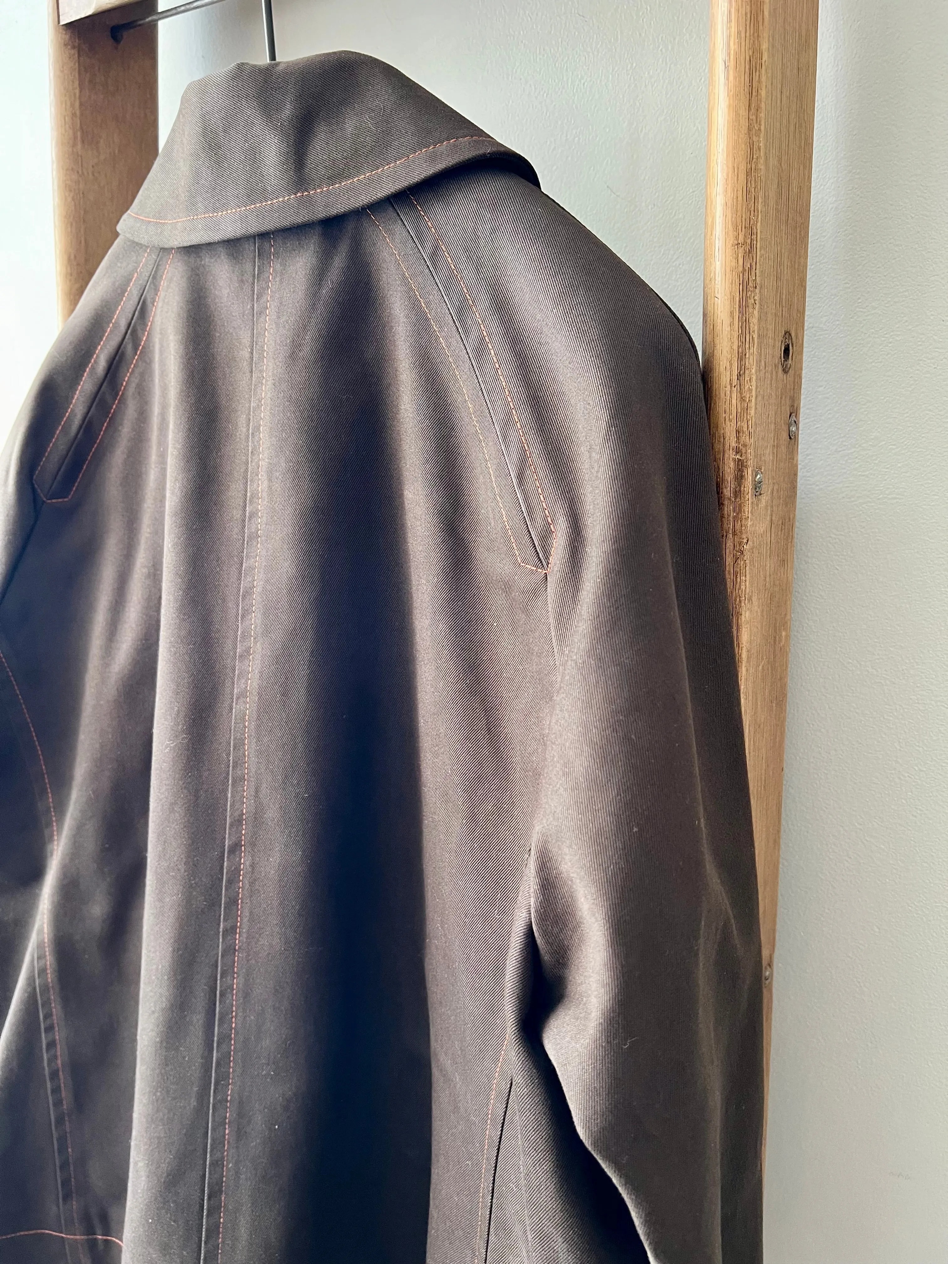 Cotton Twill Field Jacket / Brown