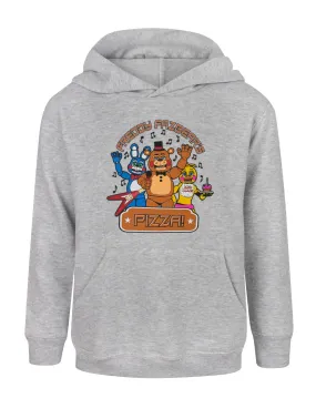 Five Nights At Freddy's Pizza Boy's Grey Marl Hoodie