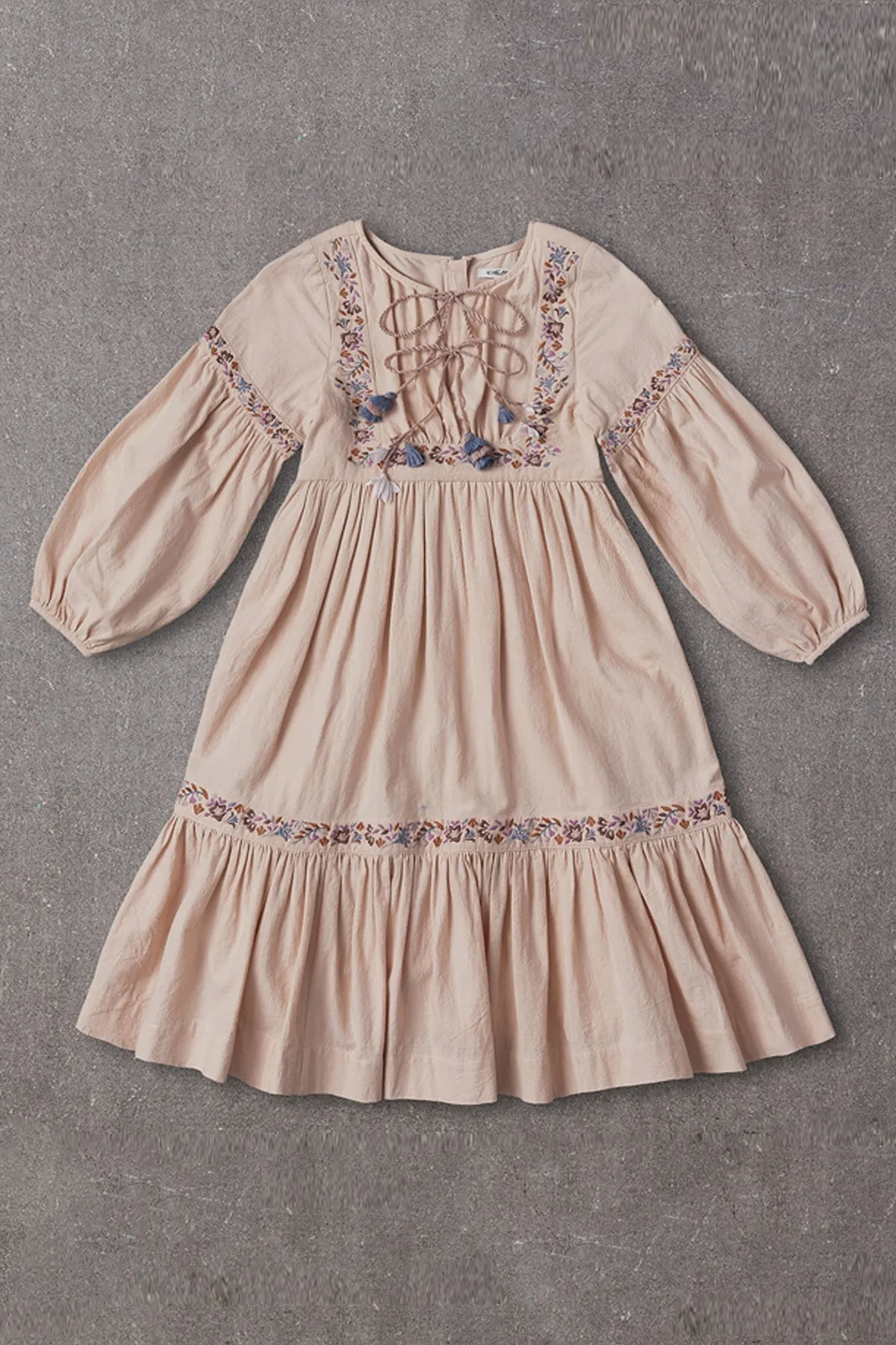 Girls Dress Nellystella Nicola Apricot