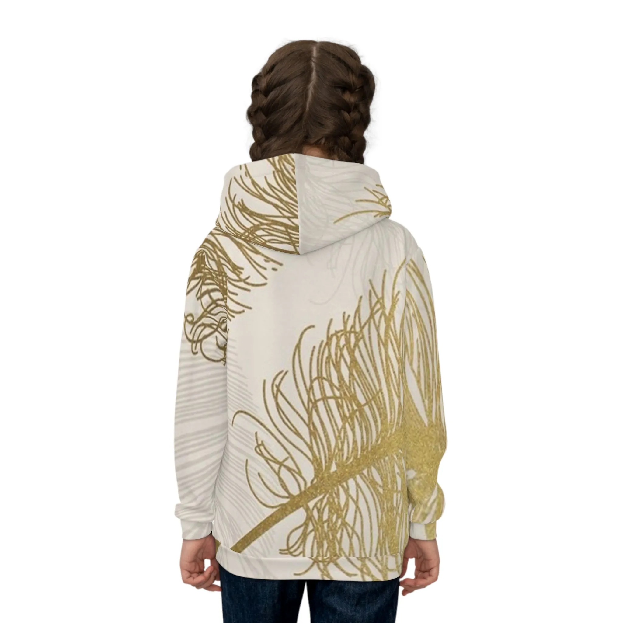 Golden Feathers - Inovax Children's Hoodie