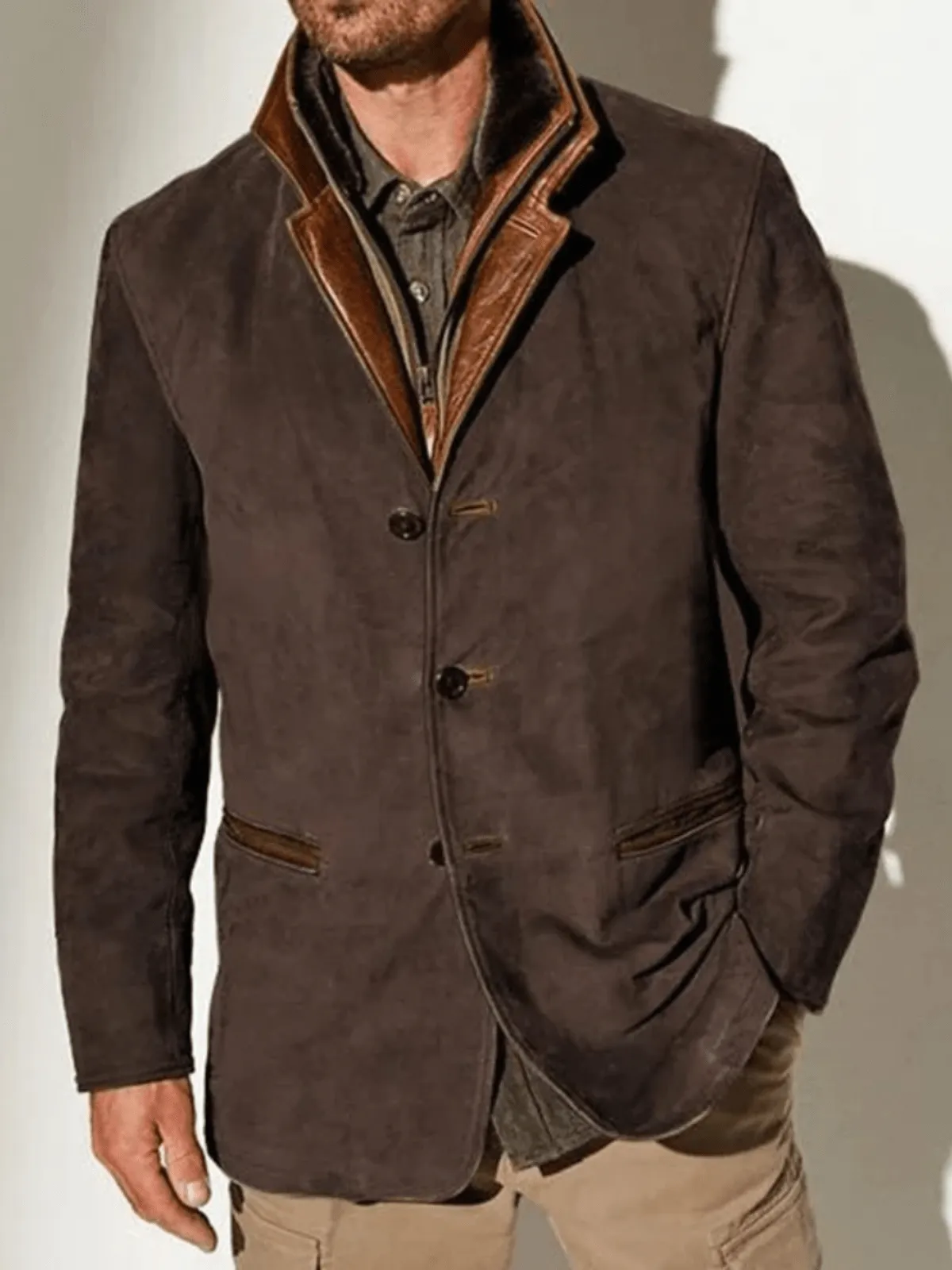 Jacket for Men Suede