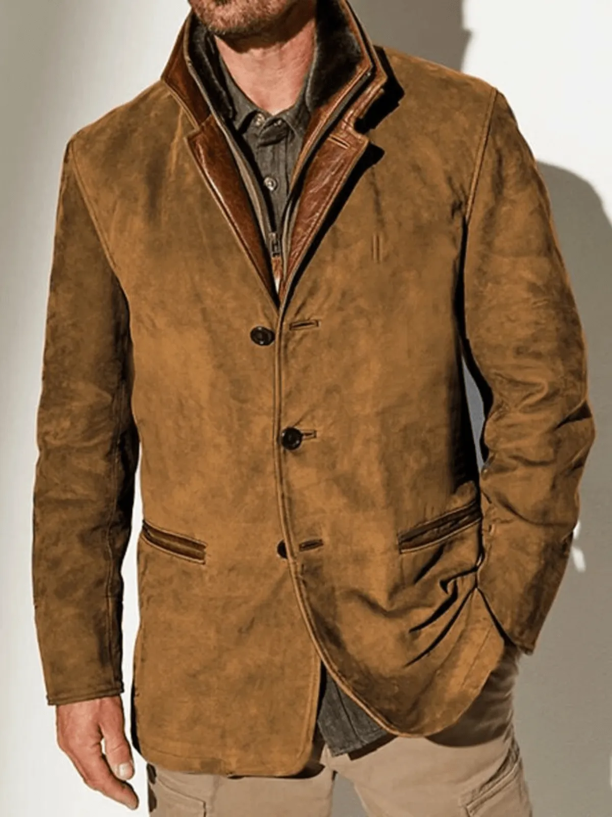 Jacket for Men Suede