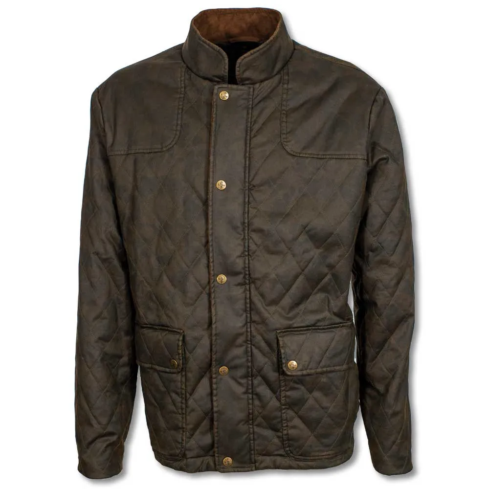 Kevin's Washable Waxed Camo Quilted Men's Jacket