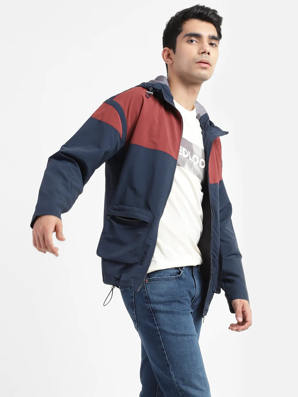 Men's Colorblock Hooded Sport Jackets