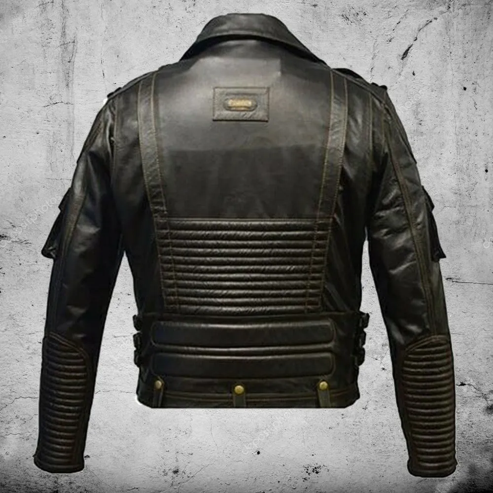 Men's Premium Leather Motorcycle Jacket