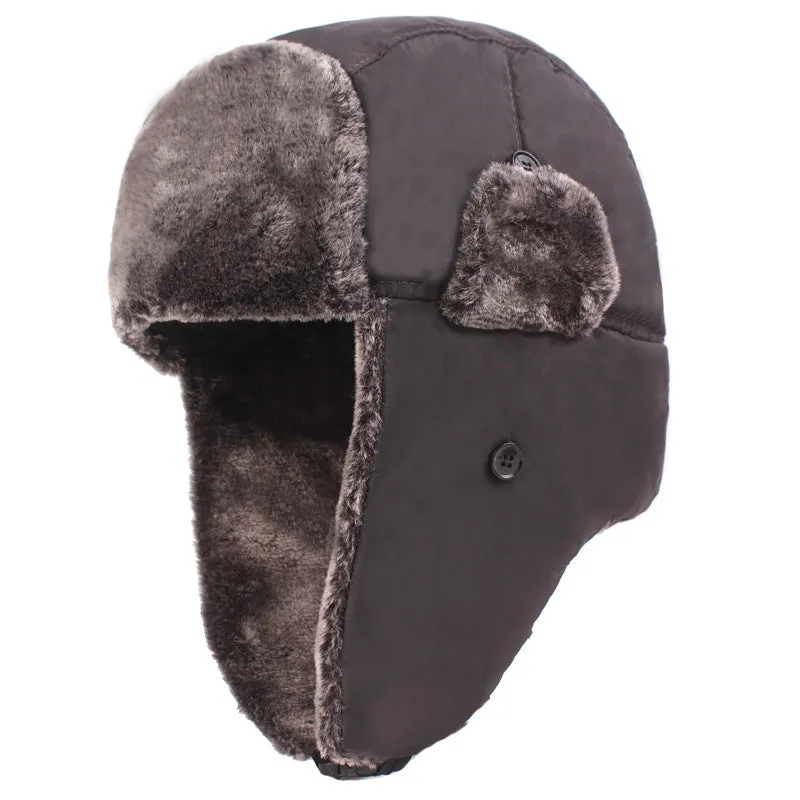 Men's Thickened Plus Velvet Ear Protection Hat