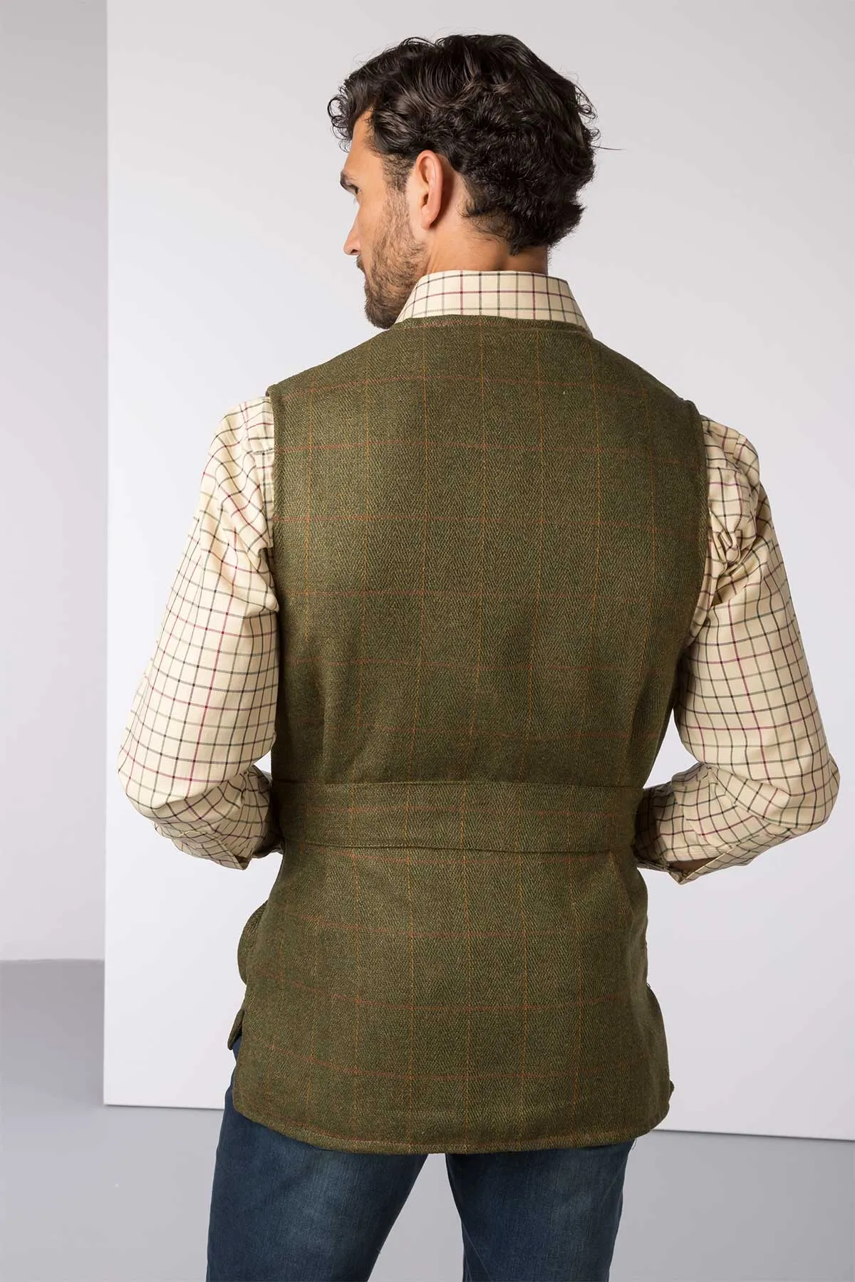 Men's Tweed Shooting Waistcoat - Danby