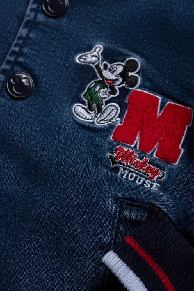 Mickey Mouse Denim Bomber