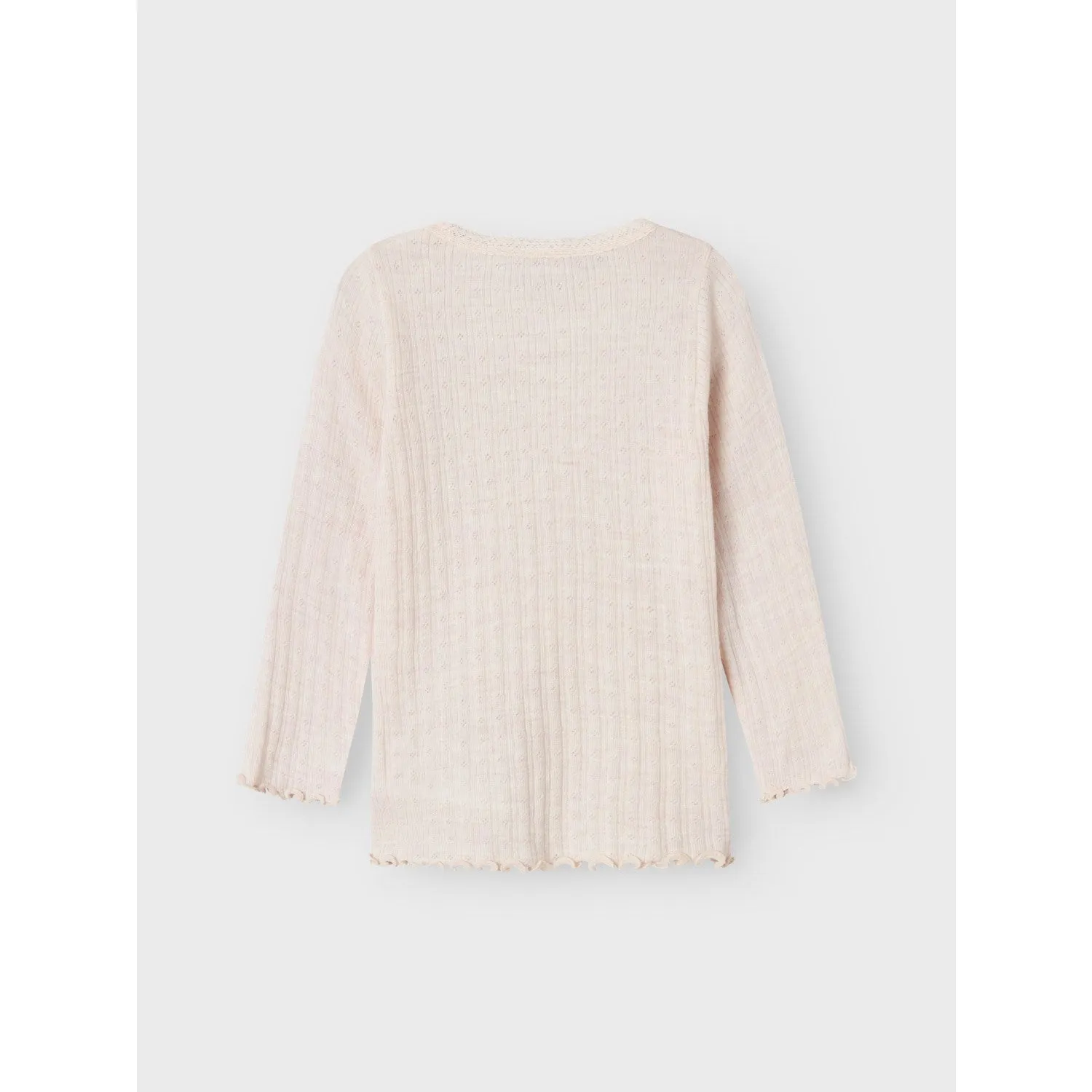 Name It Lilac Ash Wossa Wool/Silk Rib Blouse