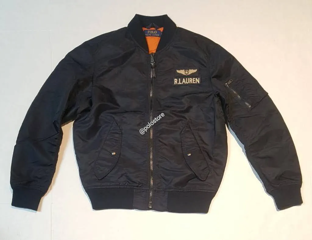 Nwt Polo Ralph Lauren Navy Aviator Bomber Jacket