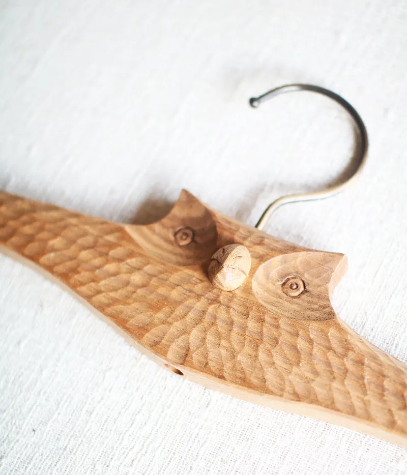 Owl Cloth Hanger (Kids size)