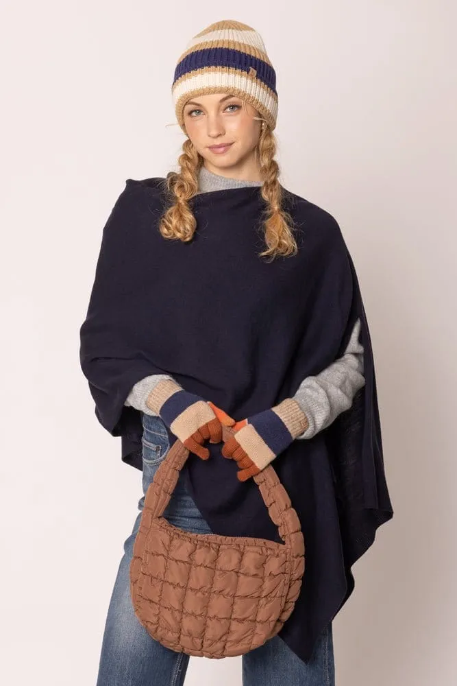 QBS320124 Nelly Small Quilted Puffer Tote Bag