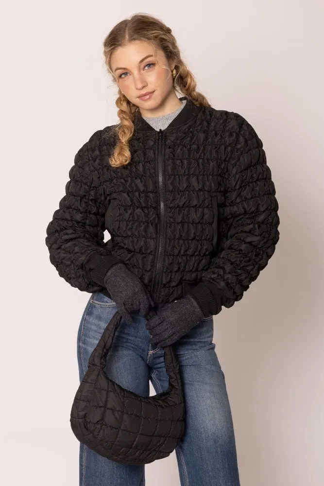 QBS320124 Nelly Small Quilted Puffer Tote Bag