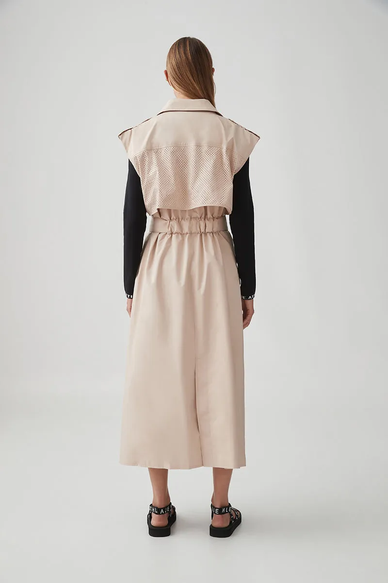 Sleeveless Belted Trench 703