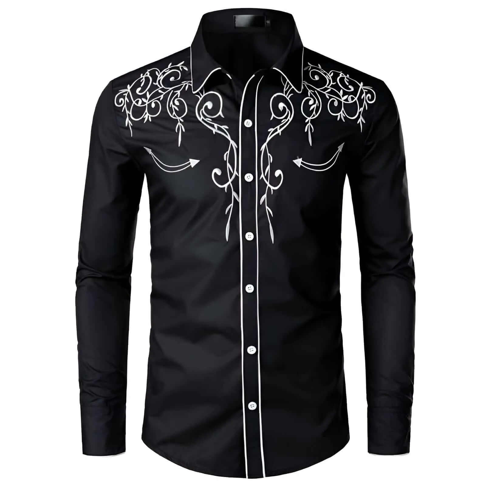 Stylish Men's Western Cowboy Shirt