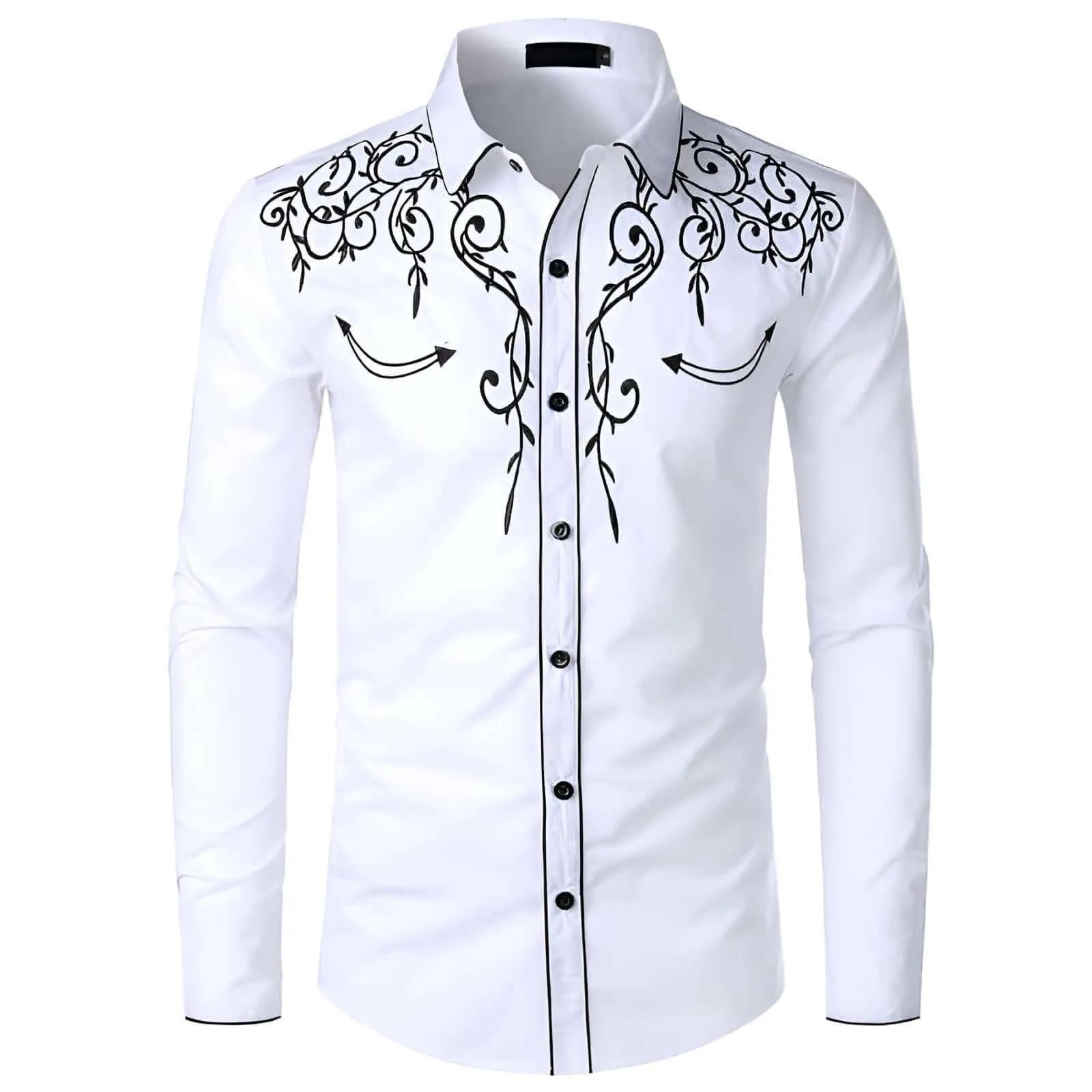 Stylish Men's Western Cowboy Shirt