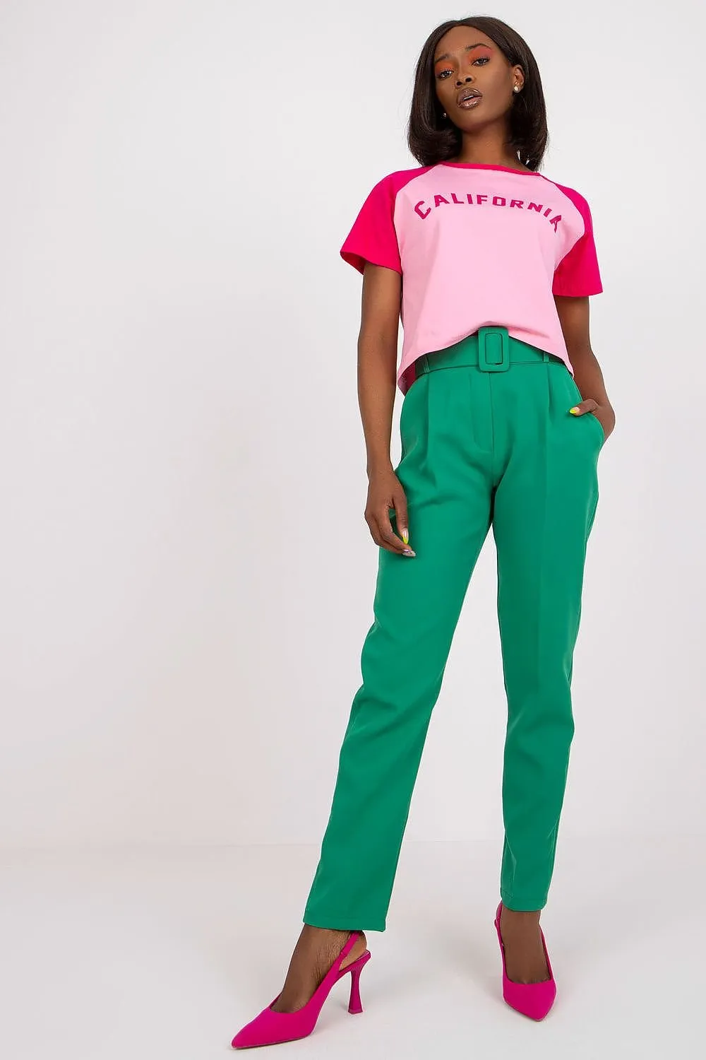 TEEK - Belted Pleat Trousers