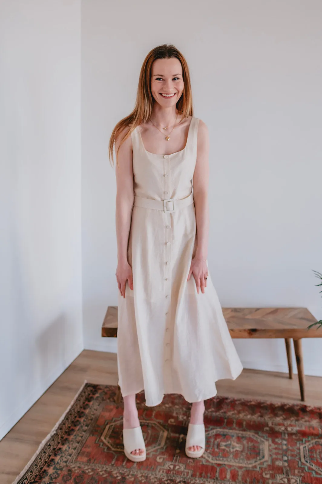 The Alisa Dress by FRNCH - Beige