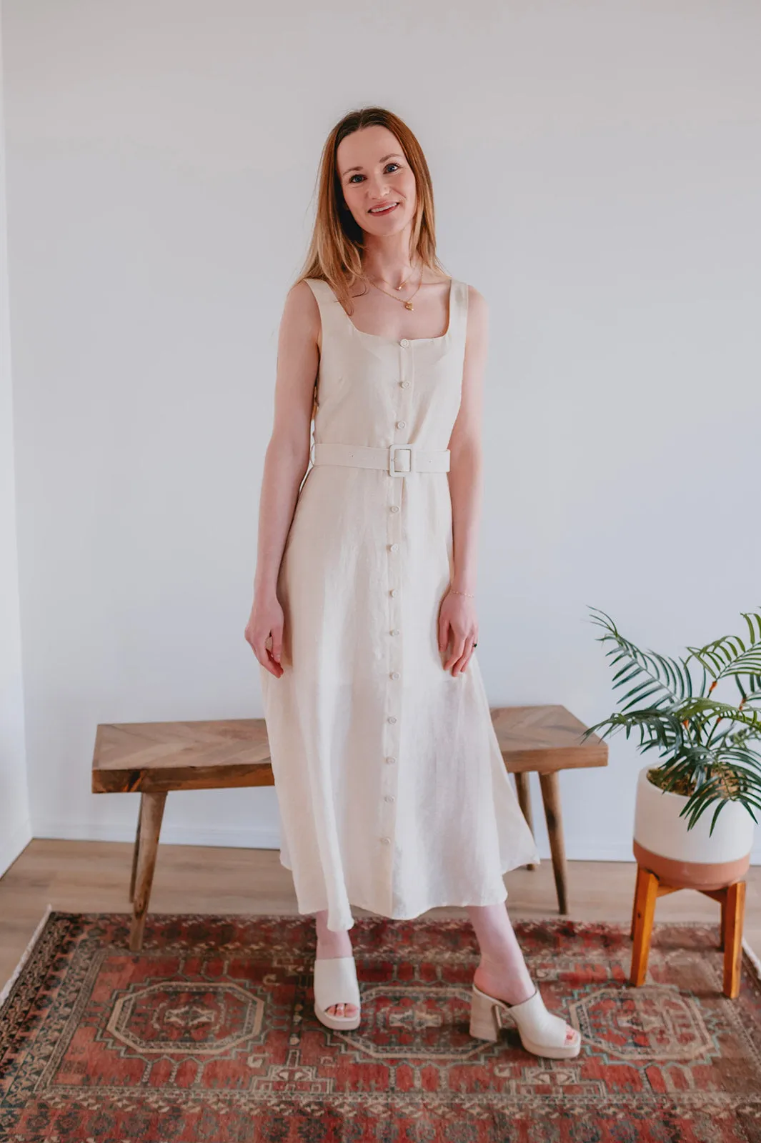 The Alisa Dress by FRNCH - Beige