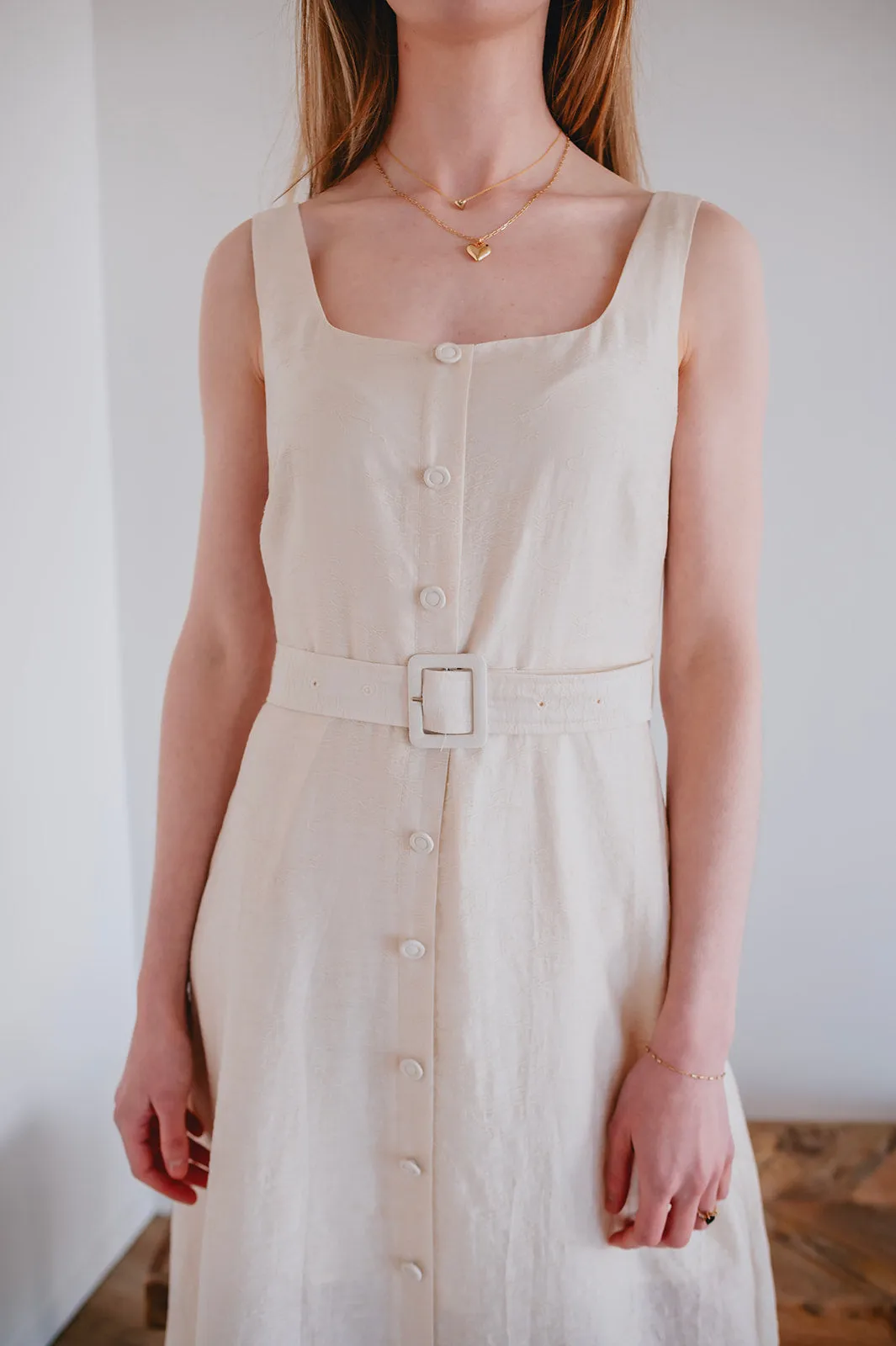 The Alisa Dress by FRNCH - Beige