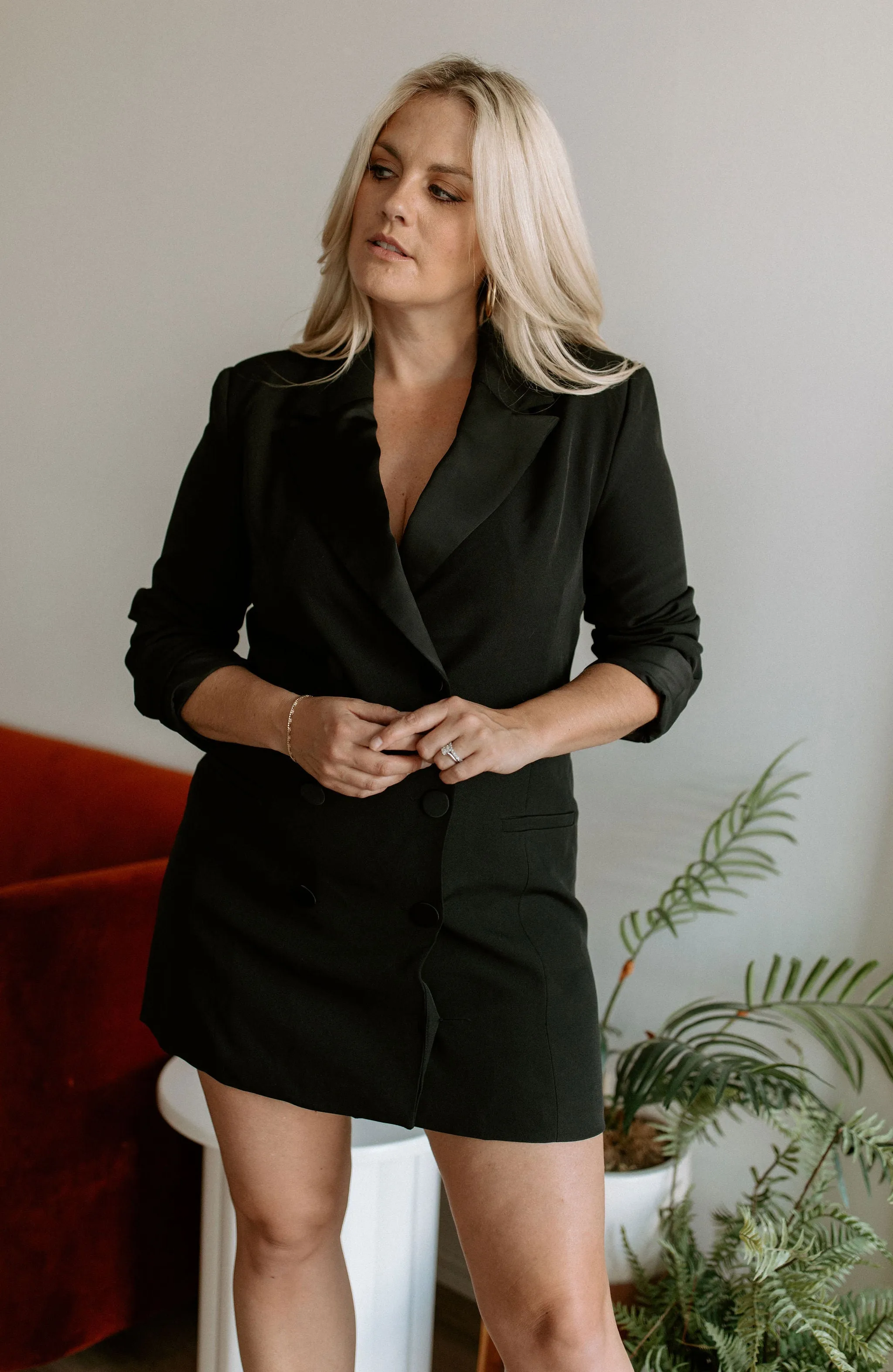 The Shaw Tuxedo Mini Dress