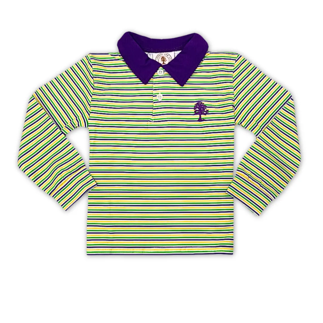 Throw Me Something Mister Long Sleeve Polo Kids - (Each)