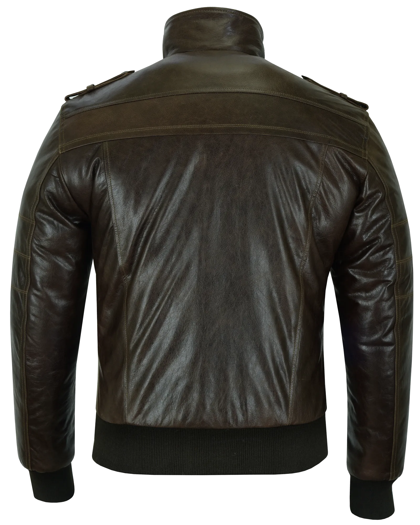 VL551CBr Vance Leathers' Mens Vincent Brown Waxed Premium Cowhide Motorcycle Leather Jacket With Removeable Hoodie