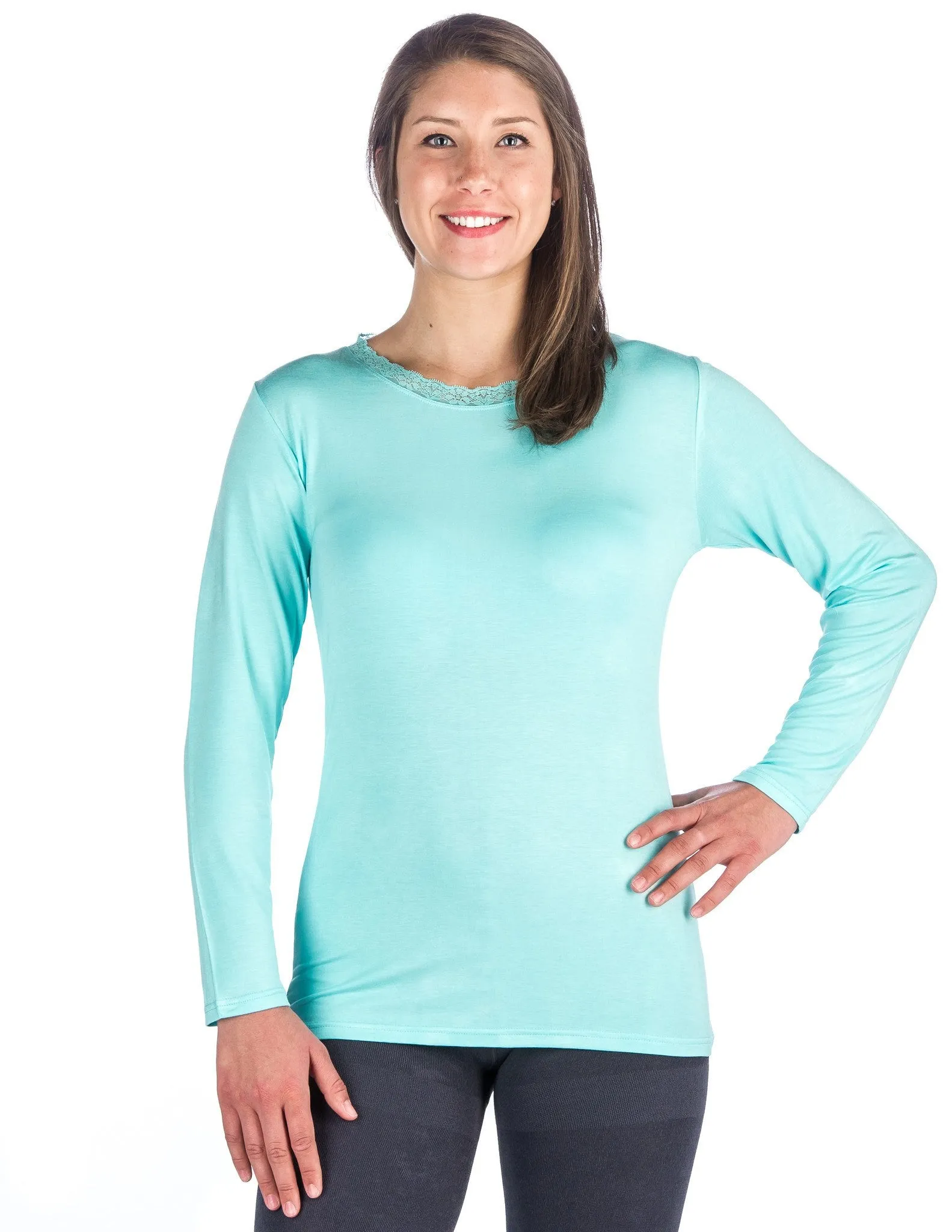 Women's Cool Knit Long Sleeve Layering T-Shirt - 2 Pack