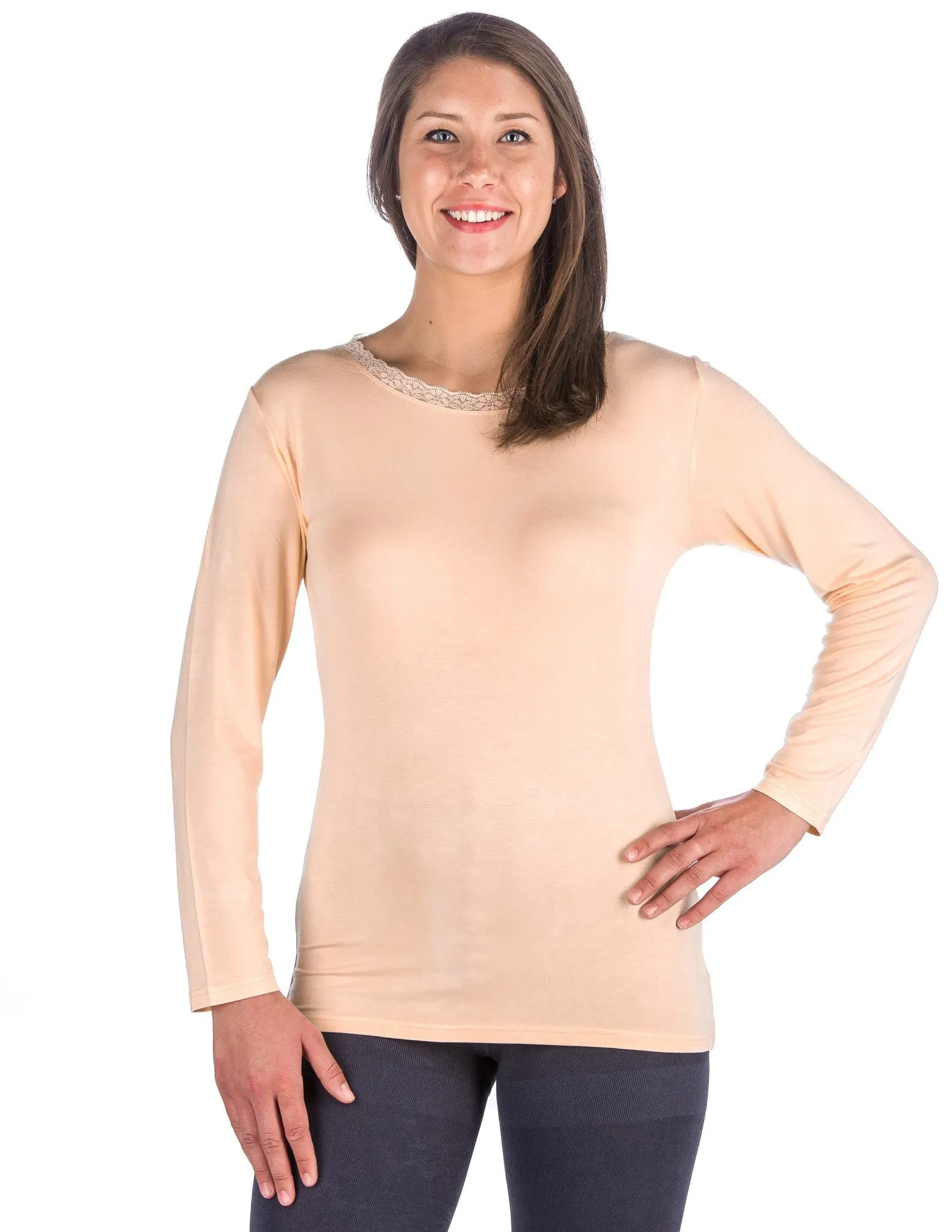 Women's Cool Knit Long Sleeve Layering T-Shirt - 2 Pack