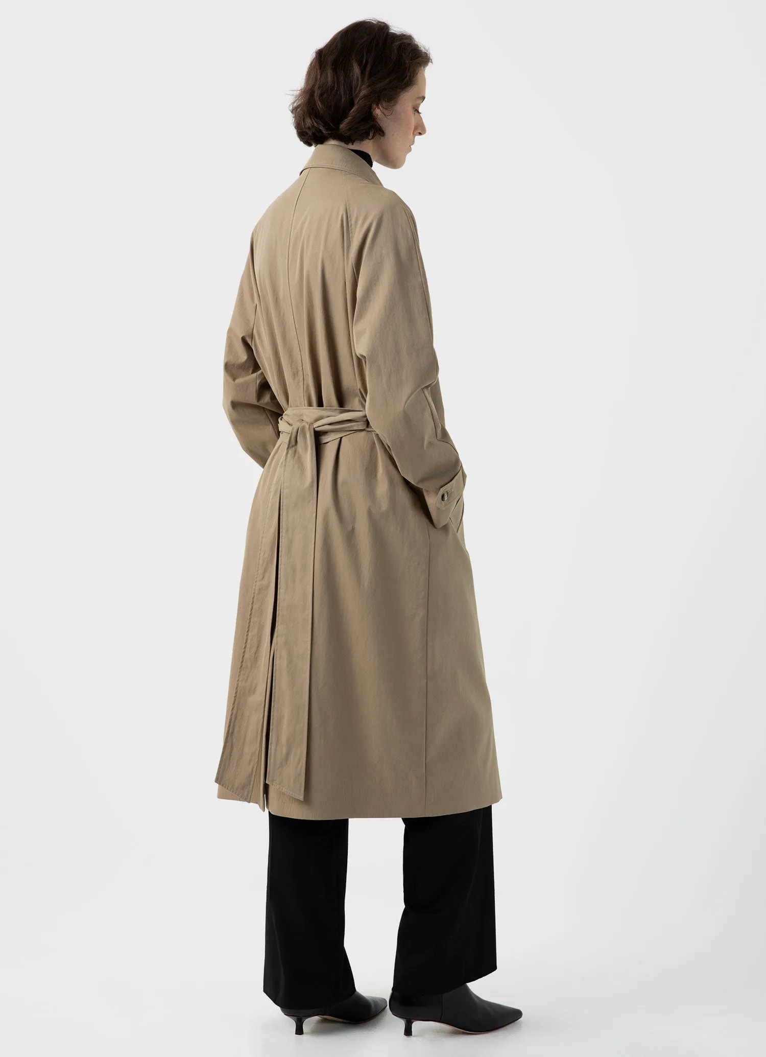 Women's Trench Coat in Dark Stone